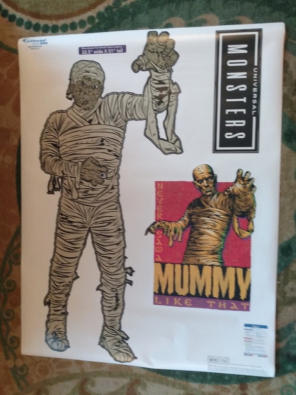 Authentic Universal Monsters The Mummy Fathead Decals 22×51