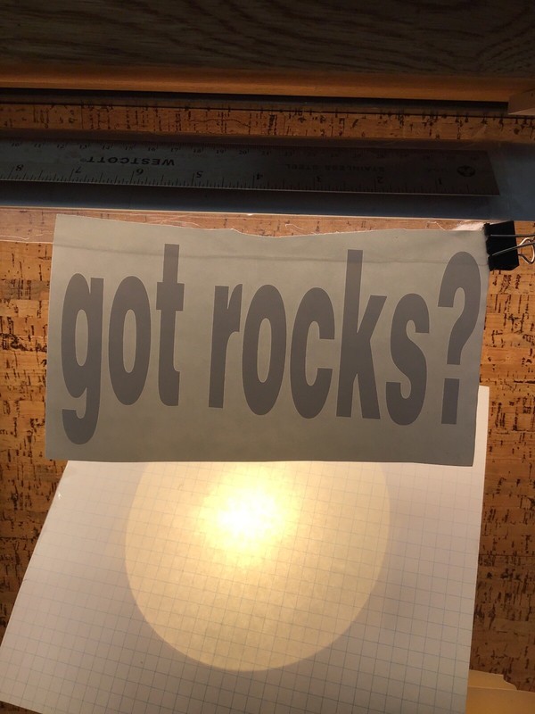 Got Rocks? Big – WHITE – Sticker Vinyl Decal – MM4.1490