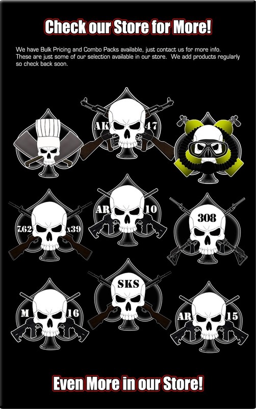 Chef Skull Decals for your favorite chef or cook - 2 Stickers 5" wide gallery