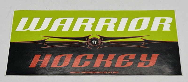 Warrior Logo Sticker Decal Sports Hockey 6 1/2″ x 3″