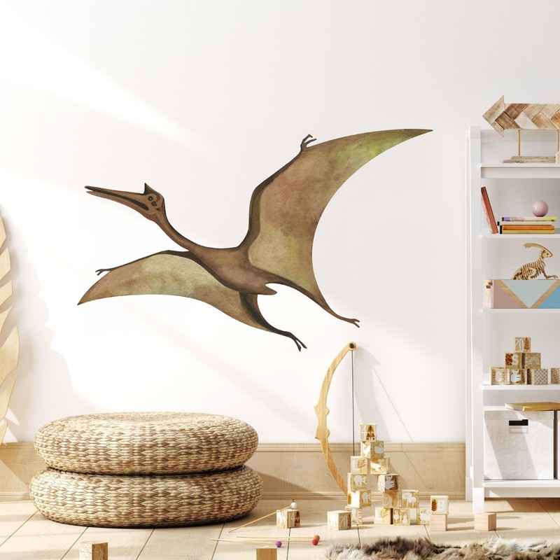 Pterodactyl Wall Decal Dinosaur Dino Theme Removable Wall Art for Kids Boys Room