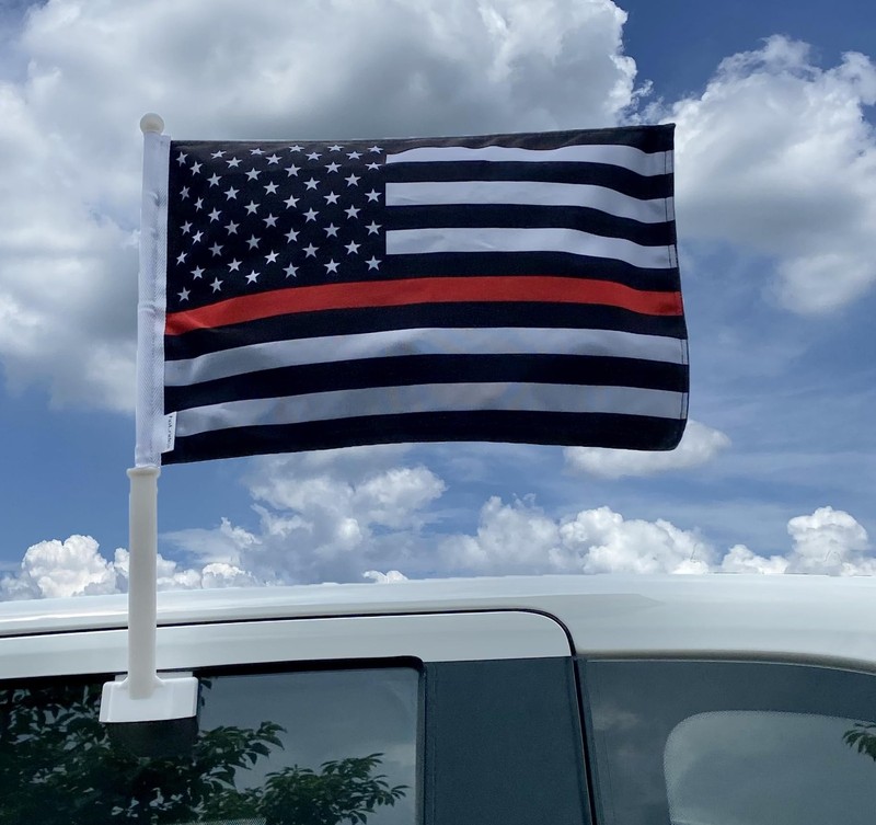 Premium Durable Double Sided Three Layers Heavy Duty Sleeve Car Flag 12“ x18”... gallery