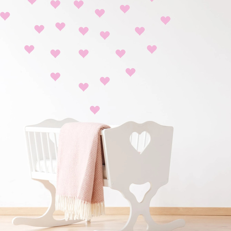 54pcs Heart Pattern Wall Sticker Stickers Wall Decal Vinly Decal for Home Decor gallery