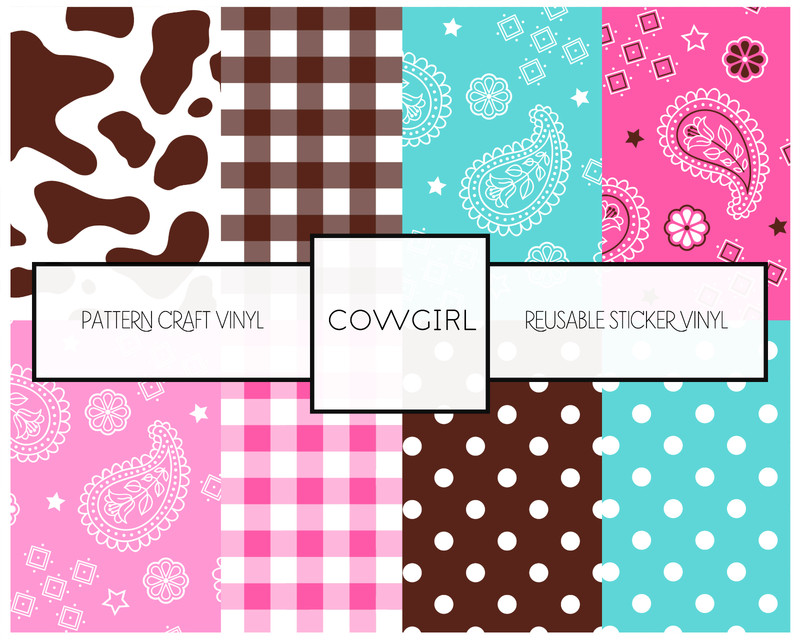 Paisley Plaid Cowgirl Pattern Vinyl Oracal 651 Adhesive Craft Vinyl 12in roll gallery