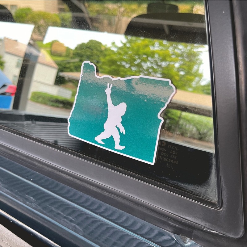Sasquatch aka Bigfoot or Yeti 7-PACK - High Quality Laminated Stickers Oregon gallery