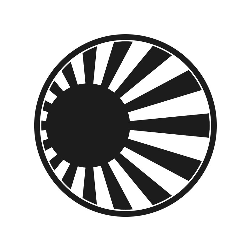 Japan Rising Sun ring Vinyl Sticker Decal Racing Japanese Drifting Flag