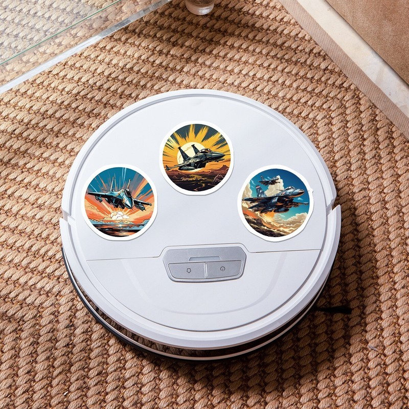 50 Pcs Stickers Fighter Jet Aircraft Cars Fridge Luggage Skateboard Phone Laptop gallery
