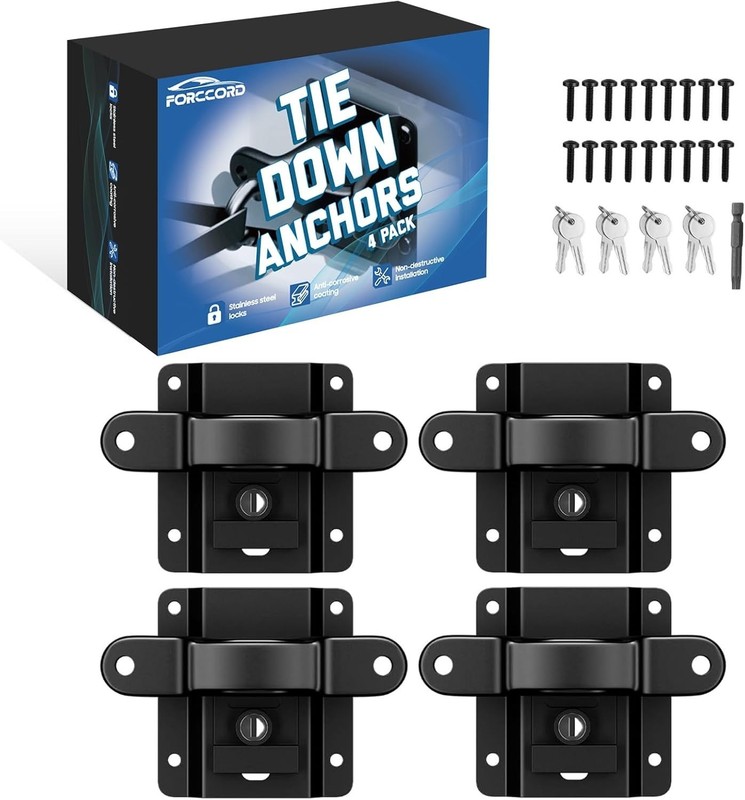 Tie Down Anchors Fit for Ford F150 F250 F350 & Raptor 2026 2025-2015 (Include Li