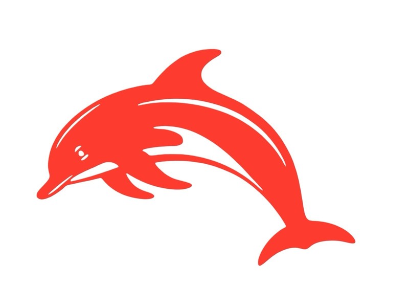 Dolphin design #2 Decal for car Windows Laptops most Smooth Surfaces gallery