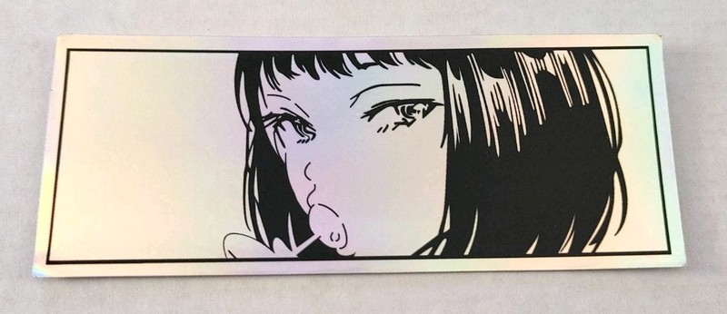 JDM Tuner Drift Japan Anime Manga Car Holo Foil Window Bumper Sticker Decal