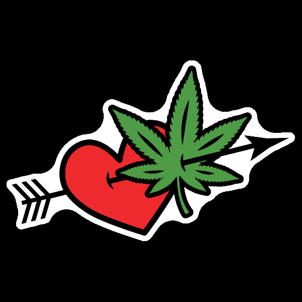 Weed Be Cute Together Sticker Valentine Stoner Decal UV Safe Weatherproof 420 gallery