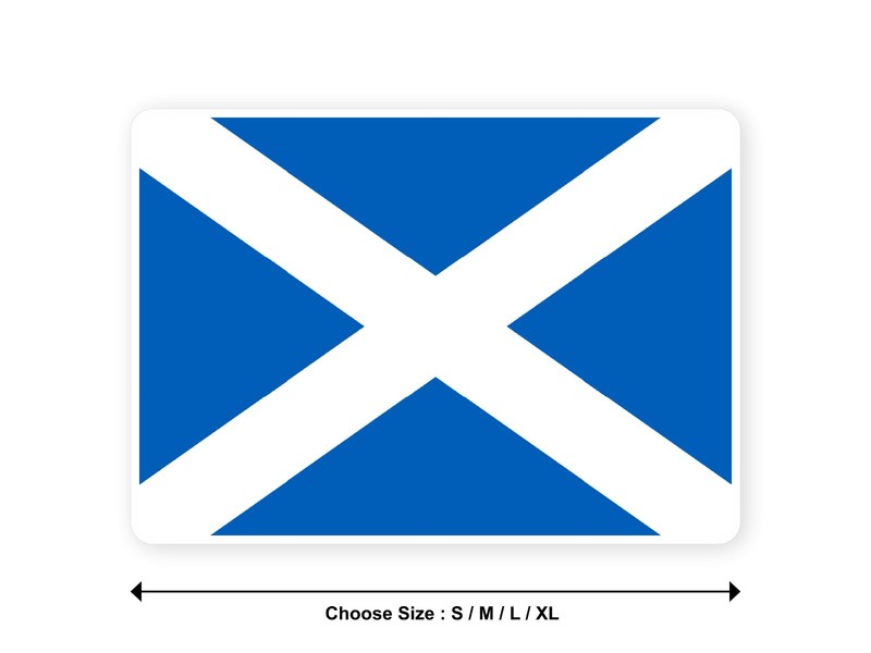 Sticker flag UK SCOTLAND ST ANDREW CROSS united kingdom country decal