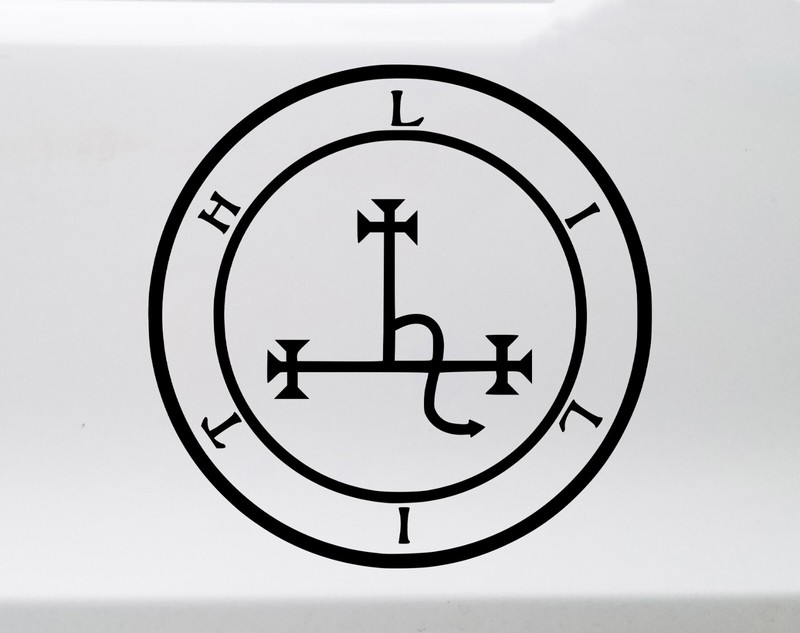 Sigil of Lilith Vinyl Decal V1 - Dark Moon Feminine Strength - Die Cut Sticker gallery