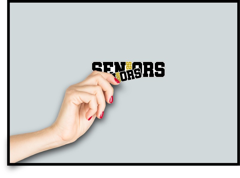 Senior 2025 Grad Decal Sticker Graduation Graduate Gift Cap School Student Class gallery