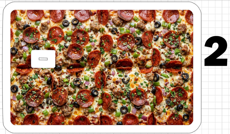 Food Fan Credit Debit ATM Gift Card Skin Sticker Ribs Pizza Hamburger Lasagna gallery