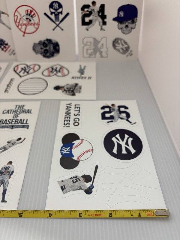MLB New York Yankees Sticker Pack, 9 Sheets with Aaron Judge #99 Fan Decals gallery