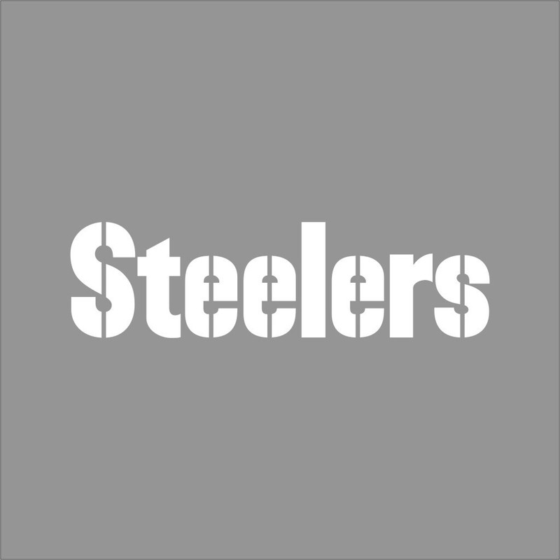 Pittsburgh Steeler #2 NFL Team Logo 1 Color Vinyl Decal Sticker Window Car Wall