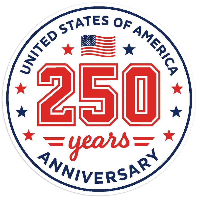 250 Years USA Badge – Vinyl Decal Sticker – Car Window Laptop – #86