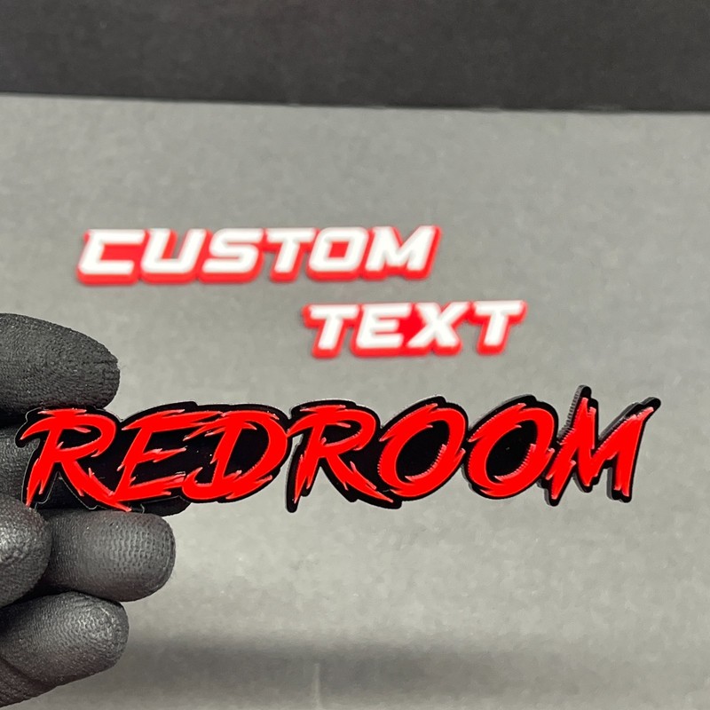 Personalized Name Badge Custom Laser-Cut Acrylic Emblem for Car Multi-Color Car gallery