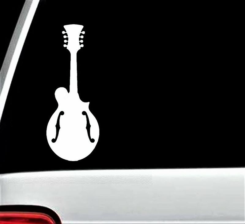 Mandolin Decal Sticker for Car Truck SUV Van Bluegrass Music Banjo Fiddle J1015