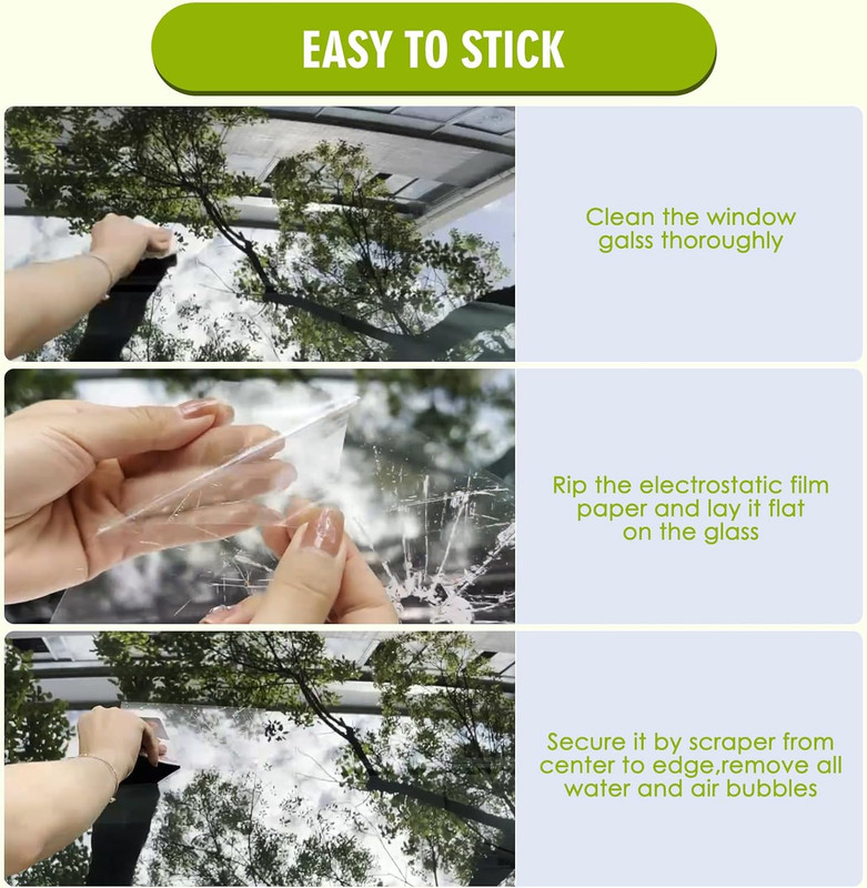 7.5" Broken Glass Decal - 3 Pack Waterproof Reusable Broken Screen Prank Sticker gallery