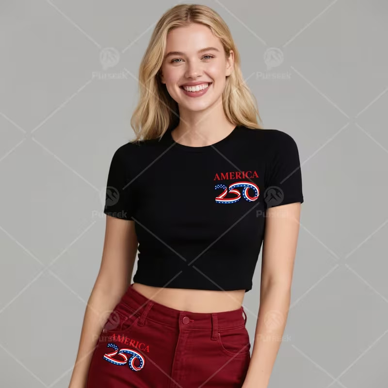 America 250th Anniversary Chest Logo Ironon Stickers heat transfer 2 pack gallery