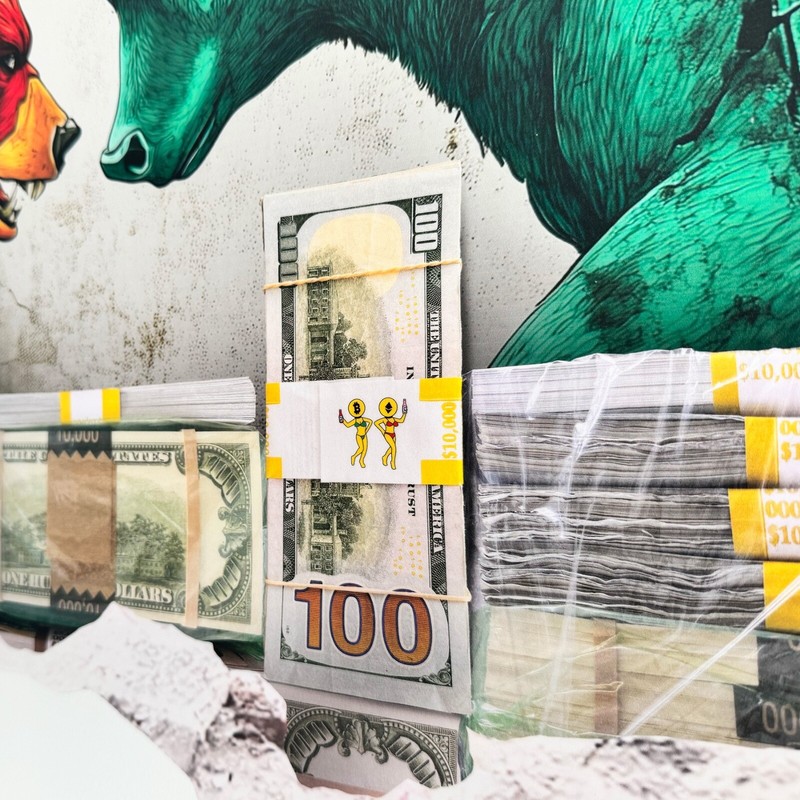 Wall Street Bull vs Bear Money Premium Vinyl Decal gallery