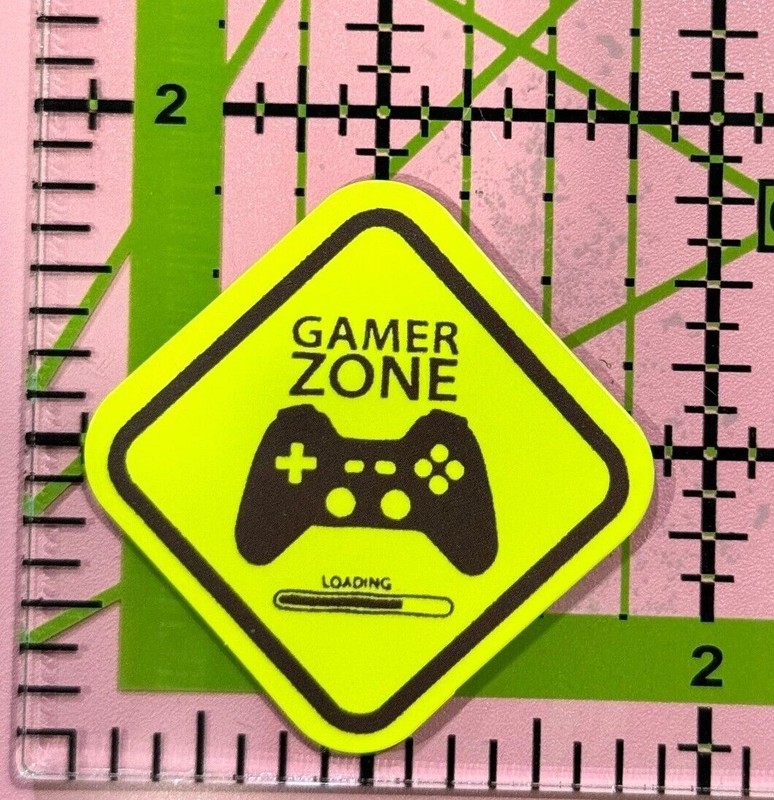 GAMER ZONE spoof MINI Funny Warning Sticker – Vinyl Decal Sticker Bomb Skater