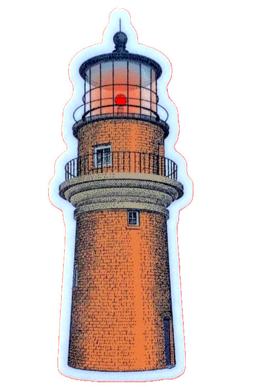 Gay Head Lighthouse MARTHAS VINEYARD Sticker *NEW* Measures 1″ x 3″