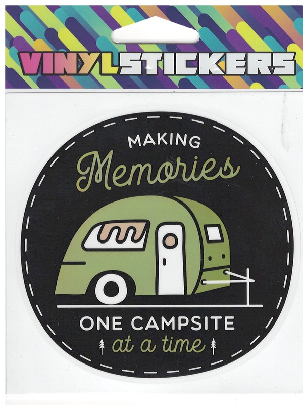 Making Memories One Campsite High Quality Vinyl Sticker UV/Weather Resist