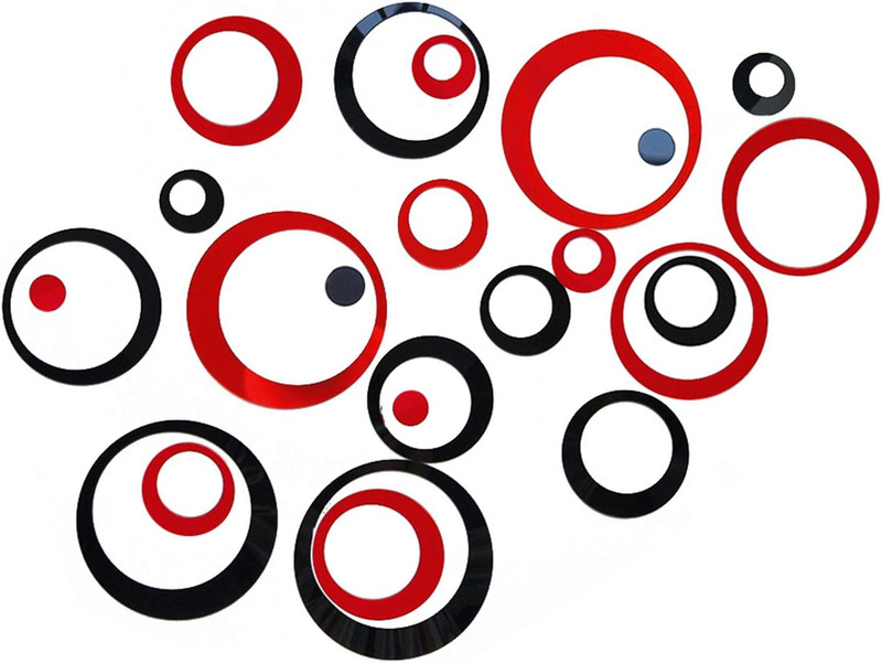 24 Piezas De Pegatinas De Pared De Espejo Circular De Acrilico Calcomanias De... gallery