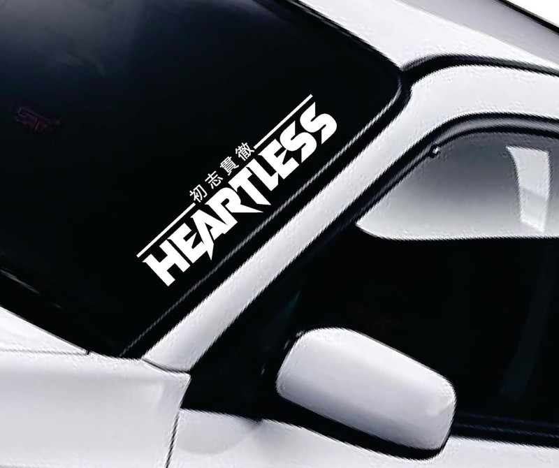 Heartless V2 Car Window Windshield Truck JDM Decal Sticker Banner Vinyl Men