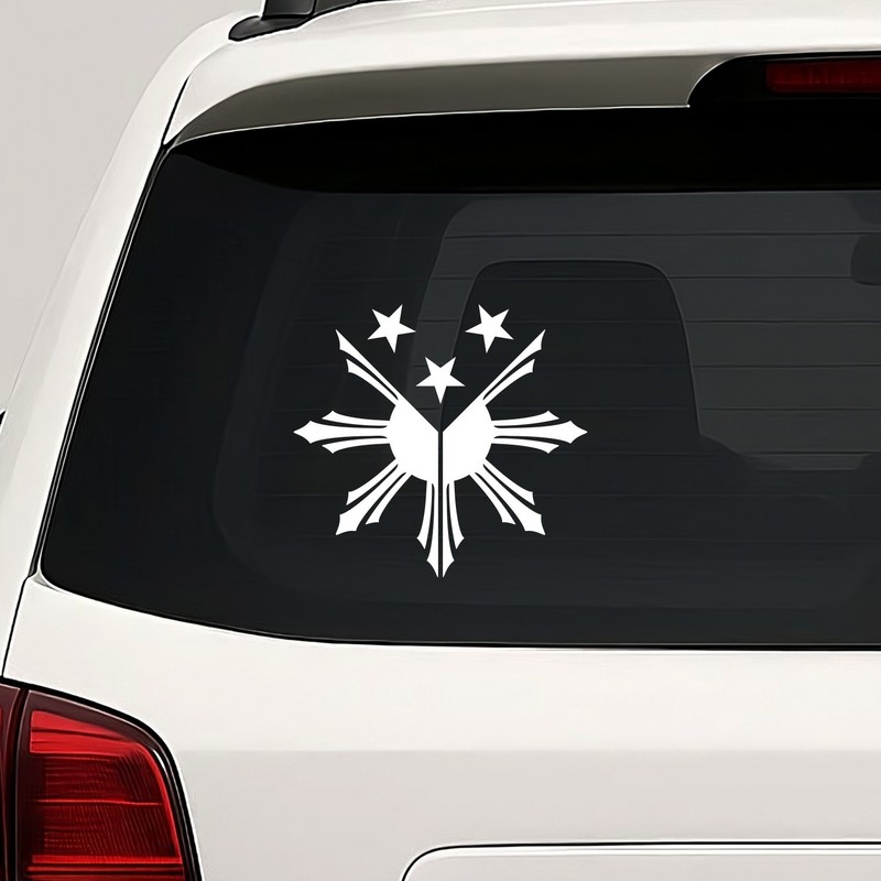 Philippines Sun and Stars Vinyl Die Cut Decal Sticker - Filipino Flag Star gallery