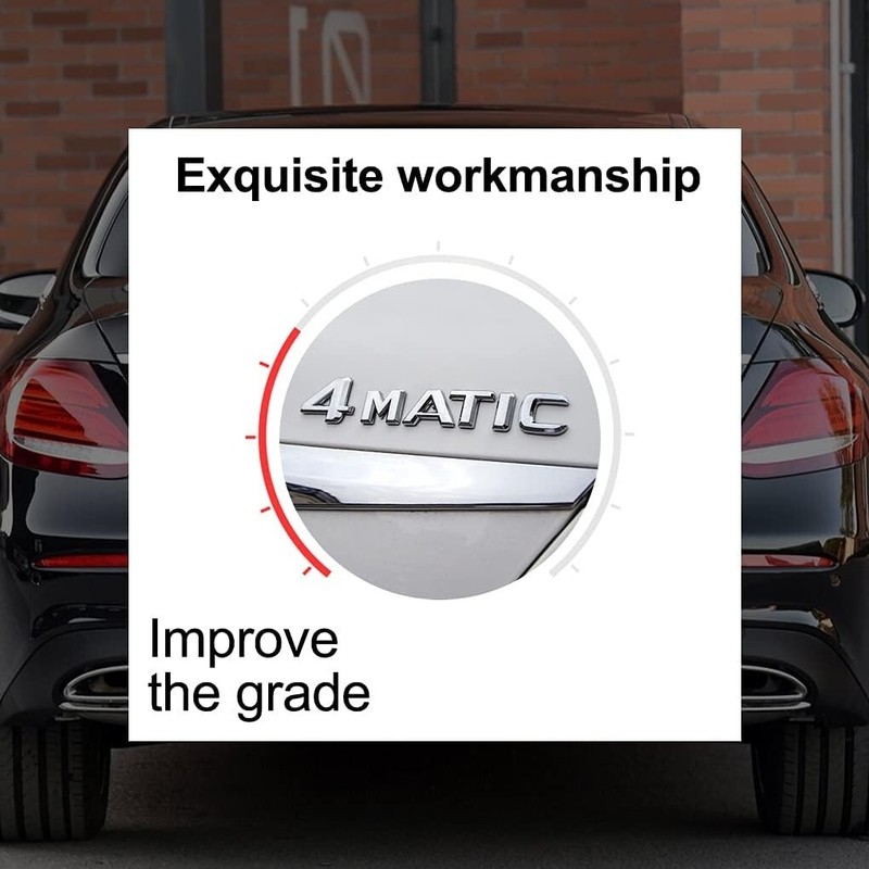 Adhesive Chrome Emblem for Mercedes-Benz - Elegant Upgrade for Your Vehicle gallery