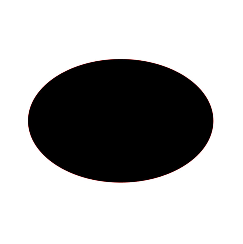 Oval Shape Sticker PICK SIZE COLOR Vinyl Die-Cut Decal Ellipse Car Bumper Window