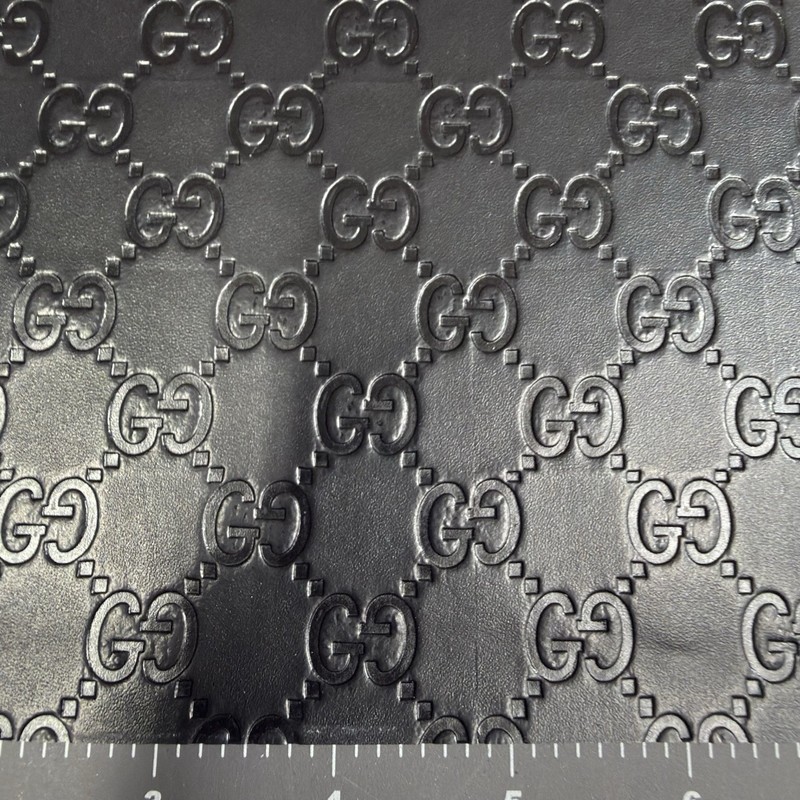 G.G. Black Embossed Monogram Vinyl For Crafting piece 12" X 12" gallery