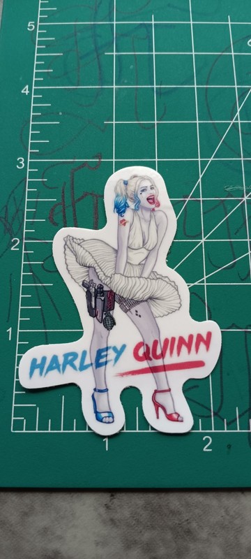 HARLEY QUINN VYNIL STICKER 3x2 inches gallery