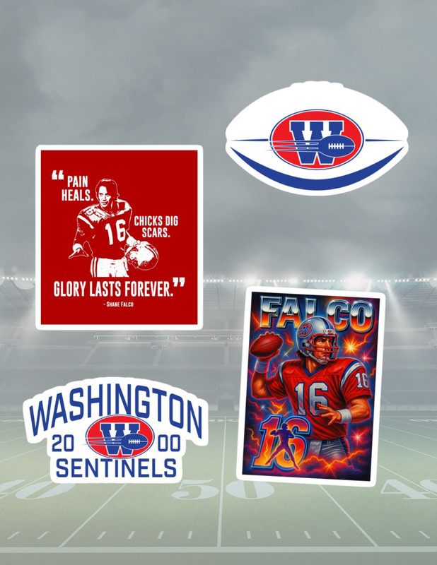 The Replacements 90’s Sports Movie 4pc Sticker Pack