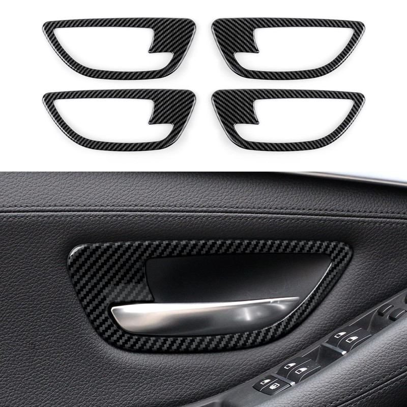 Car Trim Door Bowl Frame Stickers for BMW F10 F11 5 Series Interior Decor