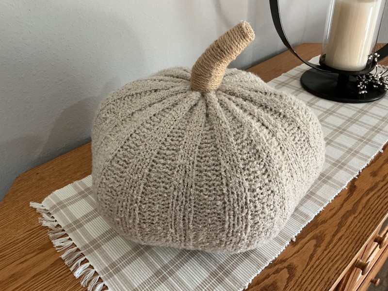Fall Thanksgiving Cream Woven Sweater Pumpkin (Primitives By Kathy)? gallery