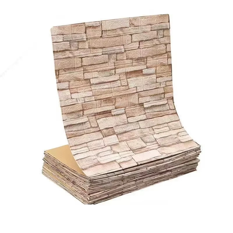 3D Brick Wallpaper Self Adhesive Waterproof Wall Sticker Peel and Stick Decor