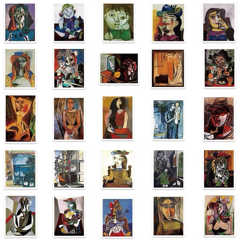 10 Random Picasso Oil Painting Stickers Art Decals Hydro Laptop Free Shipping! gallery