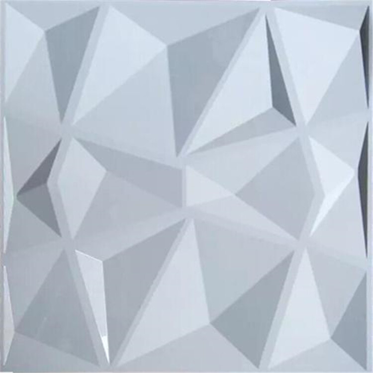 12Pcs PVC 3D Effect Wall Panels 30x30cm for DIY Wallpaper Home Decor White Color gallery