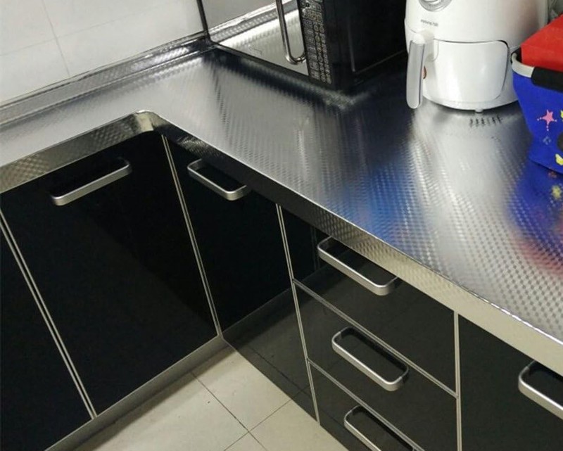 Kitchen Waterproof Aluminum foil Stickers Anti Greasy Counter, 15.7X118.1 inches gallery