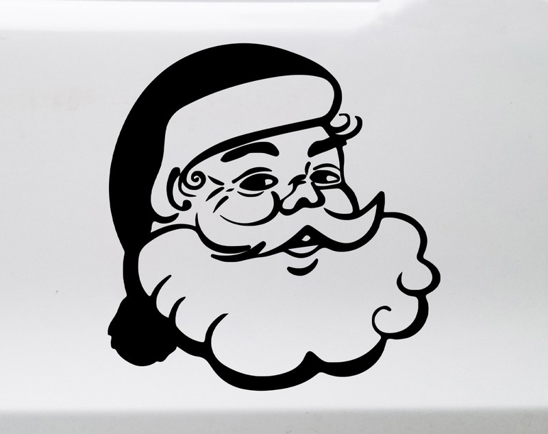 Santa Claus Vinyl Decal V2 | Christmas Holidays Saint Nick | Die Cut Sticker gallery