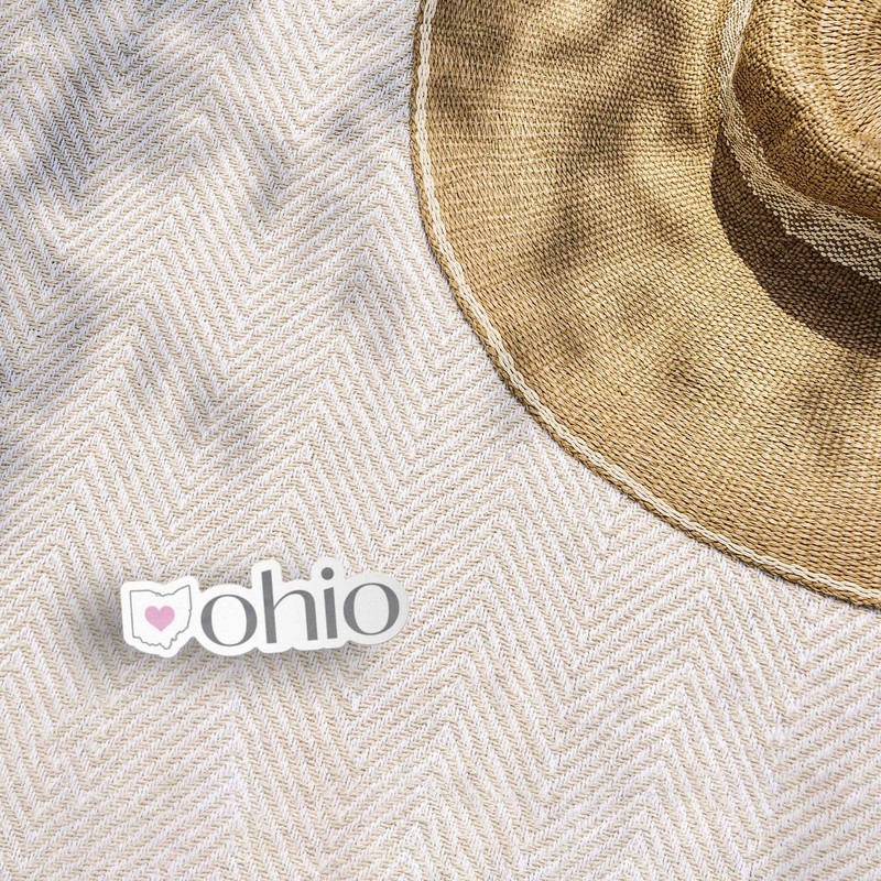 Ohio Heart Sticker - Cute State Map Midwest Decals for Laptop & Hydroflask gallery