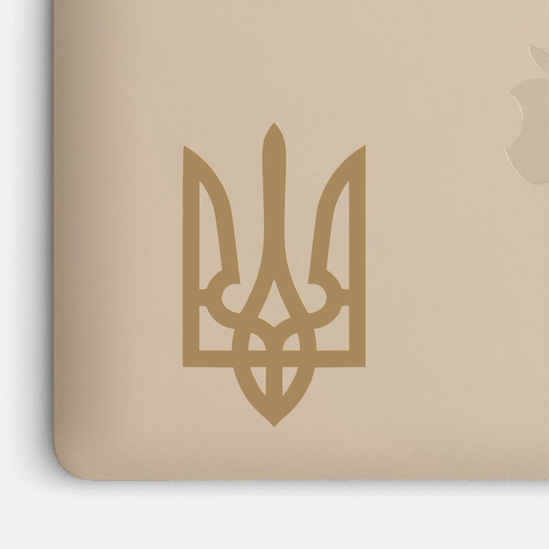 Ukrainian Coat of Arms Vinyl Decal Tryzub Trident Sticker Car Laptop Window Wall gallery