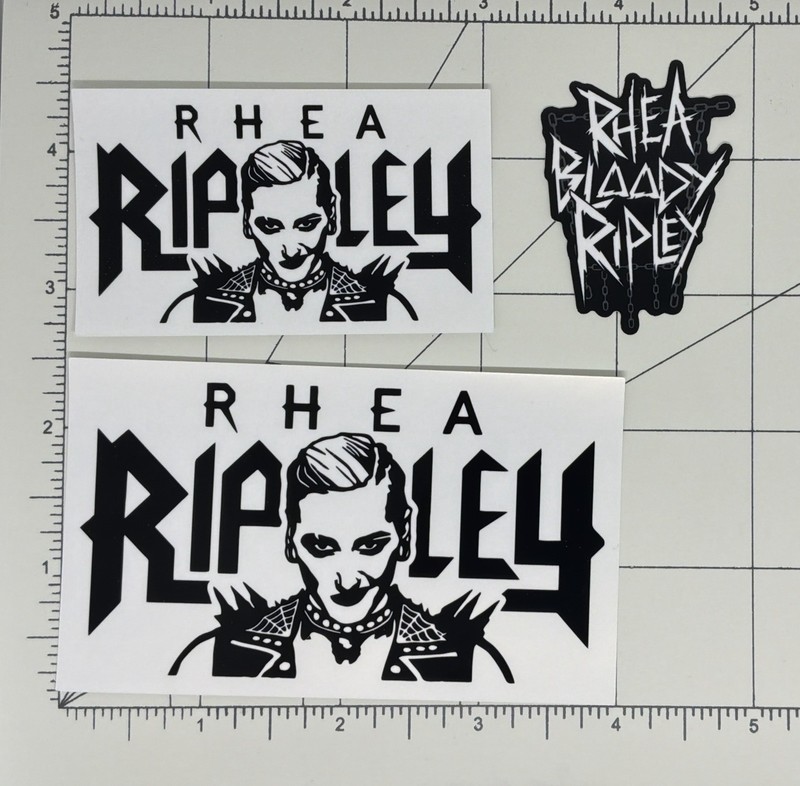 Rhea Ripley Stickers 3 Total Glossy Vinyl Stickers
