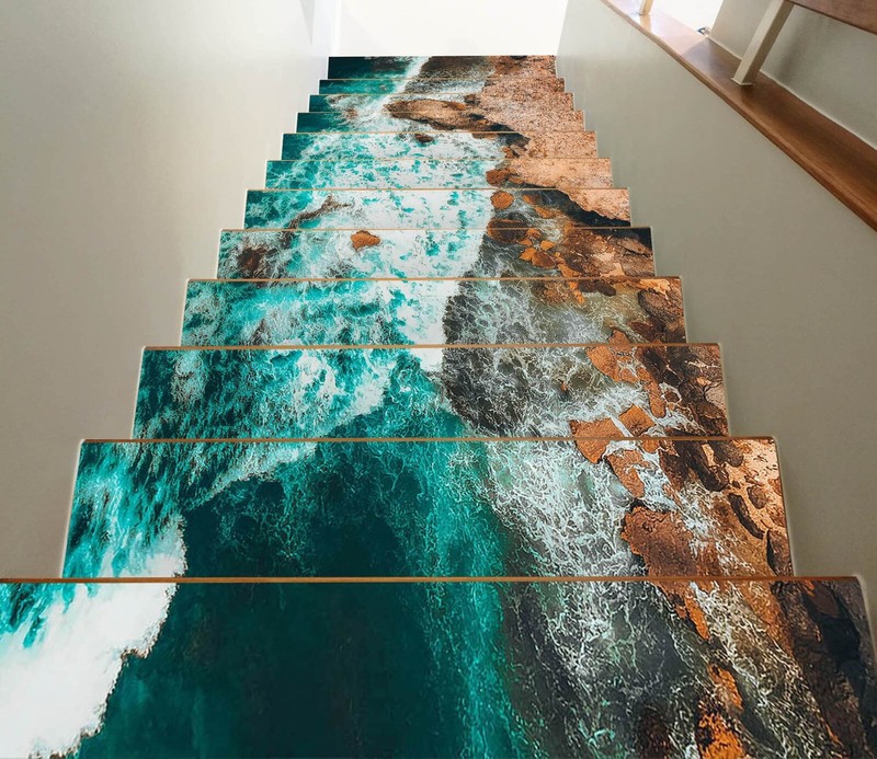 3D Unknown Sea G189 Stair Risers Decoration Photo Mural Vinyl Decal Wallpaper E