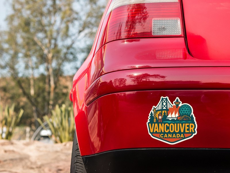 Vancouver Sticker Decal Vinyl Die-Cut City Skyline Landmark Design gallery